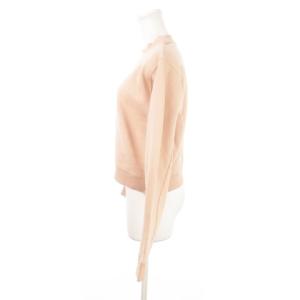 Acne Studios トレーナー スウェット クルーネック 長袖 サイドジップ 裏起毛 小さいサイズ XXS ピンクベージュ