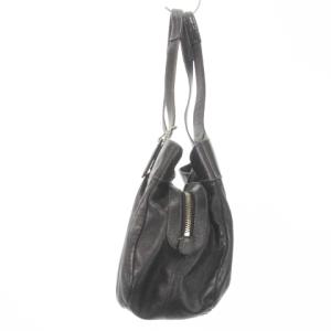 COACH トートバッグ ハンドバッグ レザー タック ロゴ チャーム 黒 ブラック F14052 /MN18 GY19