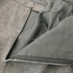 Christian Dior ヴィンテージ タイトスカート ひざ丈 ウール 11 L グレー /AH3 GY19