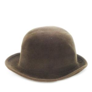 SPORTS ヴィンテージ ボーラーハット フェルト ウール 無地 茶 ブラウン /CK26 GY19