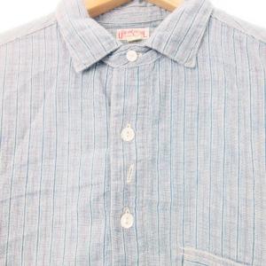 FREEWHEELERS The Union Special エンジニアシャツ カジュアルシャツ 長袖 コットン ストライプ 16