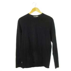 YOHJI YAMAMOTO adidas Y-3 Tシャツ カットソー ロンT クルーネック 丸首 長袖 プリント ロゴ XS 黒 ブラック GK4369