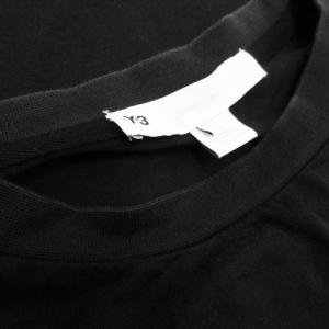 YOHJI YAMAMOTO adidas Y-3 Tシャツ カットソー ロンT クルーネック 丸首 長袖 プリント ロゴ XS 黒 ブラック GK4369