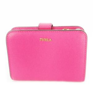 二つ折り財布 ウォレット 小銭入れあり レザー 革 ロゴ ピンク /CK9 GY01