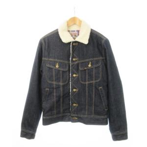 STORM RIDER デニムジャケット Gジャン ジージャン ボア 中綿 L 紺 インディゴ LT0523