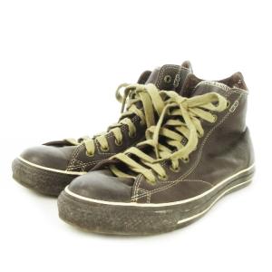 CONVERSE ALL STAR EUROPEAN HI スニーカー ハイカット レースアップ レザー 28.5cm 茶