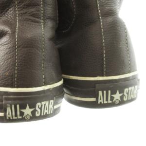 CONVERSE ALL STAR EUROPEAN HI スニーカー ハイカット レースアップ レザー 28.5cm 茶