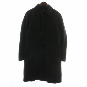 ステンカラーコート アウター ロング ボアライナー付き L 黒 ブラック /XZ GY43