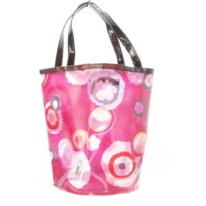 MARNI ビニールバッグ バケットバッグ クリアバッグ フラワー 花柄 総柄 ピンク /AH13 GY43