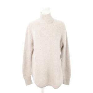 ニット セーター ハイネック 長袖 ウール ミドルゲージ 38 M グレー /AH4 GY43