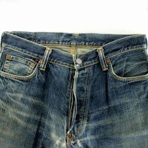 EVISU デニムパンツ ジーンズ ジーパン Gパン カモメペイント レザーパッチ ボタンフライ 日本製 35 35