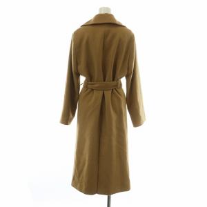 Leilian チェスターコート アウター カシミヤ ロング ベルト付き 9 M 茶色 ブラウン /XZ GY03