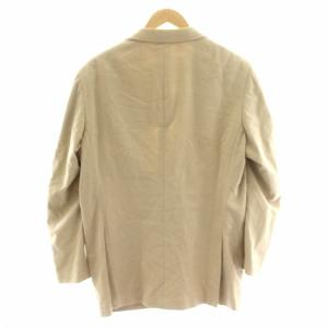 BURBERRY LONDON テーラードジャケット アウター 長袖 2B サイドベンツ 背抜き ノバチェック 起毛 L ベージュ BBR30-302-03