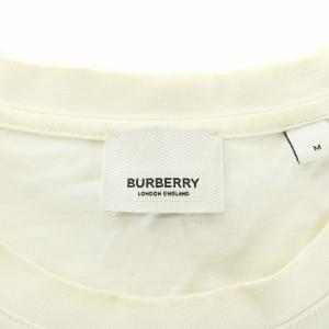 BURBERRY LONDON イングランド ENGLAND Ｔシャツ カットソー 半袖 クルーネック ロゴ プリント M 白 ホワイト