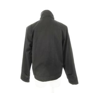 BURBERRY LONDON ジャケット ブルゾン ジップアップ スタンドカラー ロゴ刺繍 ノバチェック L 黒 ブラック /AH6