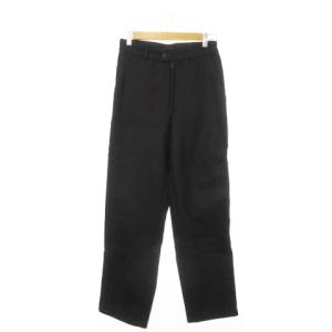 パンツ スラックス テーパード ウール 厚手 1 S 黒 ブラック /AH9 GY03