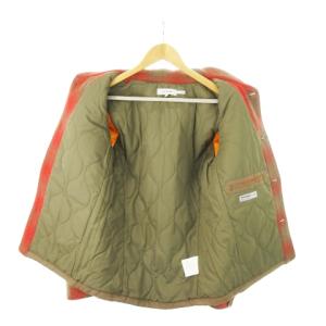 nonnative CPOジャケット 中綿 裏地キルティング 厚手 チェック 0 S 赤 レッド 茶 ブラウン /MN15