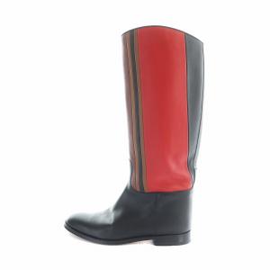 ロングブーツ レザー 37.5 マルチカラー