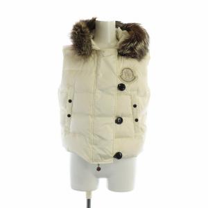 ダウンベスト ファー 1 アイボリー