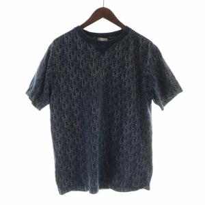 20AW オブリーク Tシャツ L ネイビー 043J625C0674