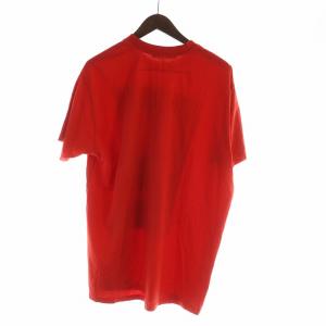 GIVENCHY Tシャツ カットソー 半袖 ミケランジェロ ロゴ プリント XS 赤 レッド GY19 /MQ