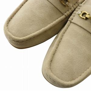 COACH MOTT DRIVER SUEDE ドライビングシューズ ローファー スエード ロゴ ゴールド金具 7.5