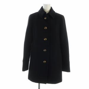 ステンカラーコート 38 ブラック