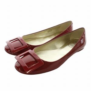 パンプス エナメル 36.5 レッド