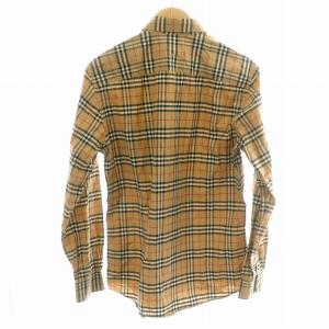BURBERRY LONDON シンプソン Simpson シャツ 長袖 ノバチェック M ベージュ 黒 ブラック 赤 レッド 8020966