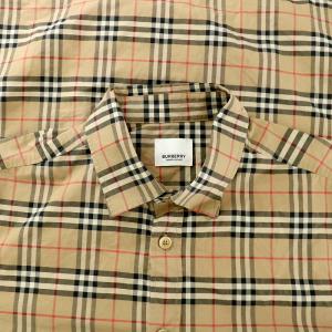 BURBERRY LONDON シンプソン Simpson シャツ 長袖 ノバチェック M ベージュ 黒 ブラック 赤 レッド 8020966