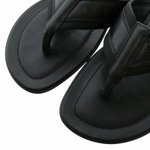 LOUIS VUITTON トングサンダル パンチング ブラック