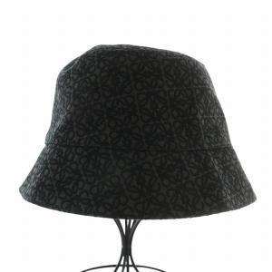 LOEWE バケットハット リバーシブル アナグラム ブラック