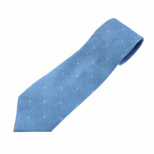 ネクタイ 絹 シルク レギュラータイ 総柄 青 ブルー /XZ GY19