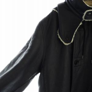 KENZO ムートンコート ラムスキン 裏地ボア S ブラック