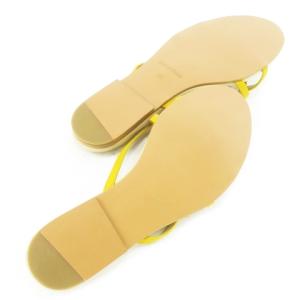 SEE BY CHLOE トングサンダル ミュール フラット レザー 革 星 スター 大きいサイズ 39 26.0cm 黄 イエロー