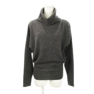 ニット セーター タートルネック 長袖 カシミヤ S グレー /MN14 GY19