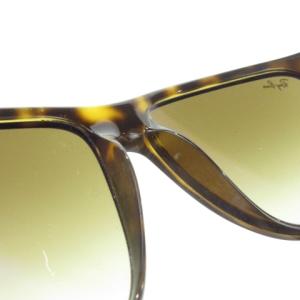 Ray-Ban BOYFRIEND サングラス セルフレーム スクエア ロゴ べっ甲柄 デミ柄 60 15 茶 ブラウン