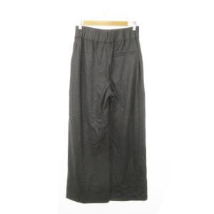 theory luxe 24AW ワイドパンツ ウエストゴム ウール 大きいサイズ 42 XL グレー /MN9 GY19