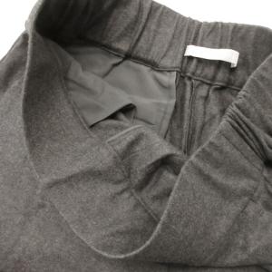 theory luxe 24AW ワイドパンツ ウエストゴム ウール 大きいサイズ 42 XL グレー /MN9 GY19