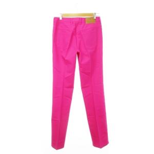 ESCADA パンツ ジーンズ カラーデニム ストレート センタープレス ストレッチ 36 S ピンク ネオン /AH20