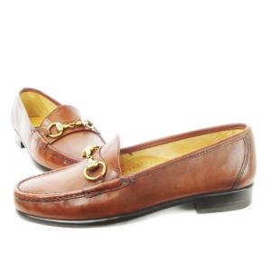 COLE HAAN ローファー モカシン レザー 革 ステッチ ビット 6 23.0cm 茶 ブラウン /CK30 GY19