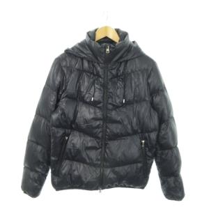 ダウンジャケット フーディ ジップアップ 38 M 紺 ネイビー /MN18 GY19