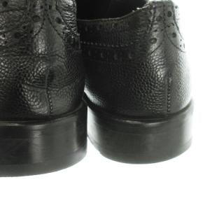 DSQUARED2 ビジネスシューズ レザー レースアップ メダリオン ロゴ 42 27cm 黒 ブラック /AO4 GY19