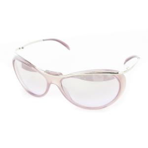 サングラス アイウェア セルフレーム メタルプレート オーバル ロゴ 62 16 115 紫 パープル