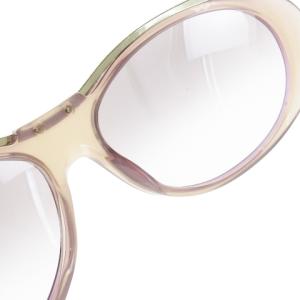 GUCCI サングラス アイウェア セルフレーム メタルプレート オーバル ロゴ 62 16 115 紫 パープル