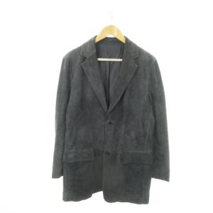 テーラードジャケット スエード 本革 2B シングルベント 48 S グレー /MN6 GY19