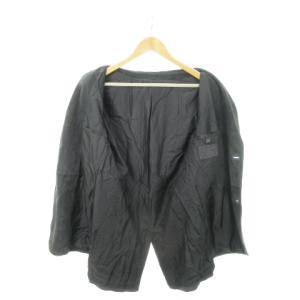 Ermenegildo Zegna テーラードジャケット スエード 本革 2B シングルベント 48 S グレー /MN6 GY19