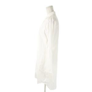 alexanderwang シャツワンピース ひざ丈 長袖 比翼 切替 コットン オックスフォード生地 小さいサイズ XS 白 ホワイト