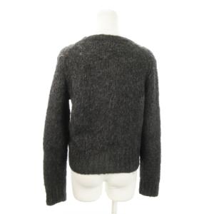 MARELLA SPORT ニット セーター クルーネック 長袖 モヘア混 ローゲージ S グレー /MN15 GY19