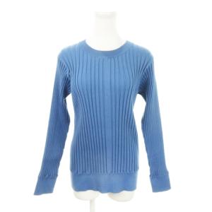 リブニット セーター クルーネック 長袖 1 S 青 ブルー /MN14 GY19